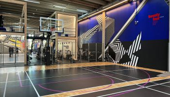 Sportparkett im Fitnessstudio 